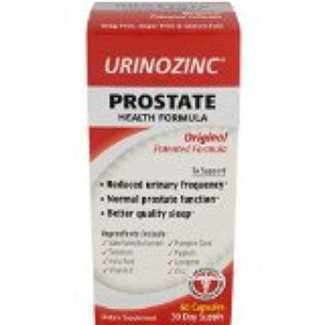 Urinozinc Prostate Health Formula Dietary Supplement Capsules- 60ct