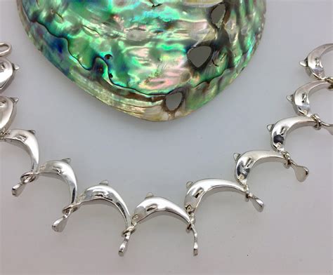 Solid Silver Dolphin Bracelet - Handmade Douglas Hughes Design