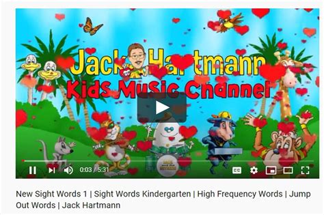 K-Jack Hartmann: Sight Words 1 on Vimeo