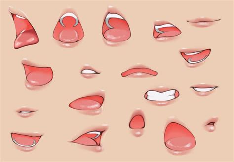 A collection of Mouths by DoubleZip | Lips drawing, Art tutorials ...