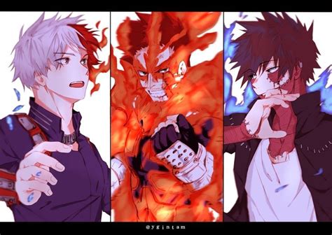 Todoroki Shouto Enji Dabi Endeavor Boku no Hero Academia BNHA MHA ...