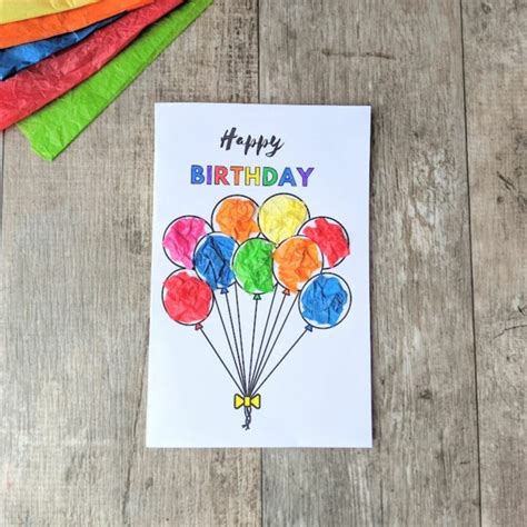 Simple Birthday Card for Kids to Make- free printable - Raise Curious Kids