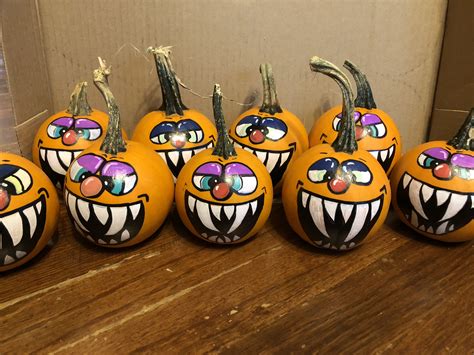 20+ Halloween Painted Pumpkin Faces