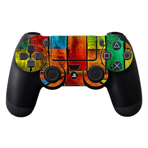 Skins Decals For Ps4 Playstation 4 Controller / Colorful Wood Pattern ...