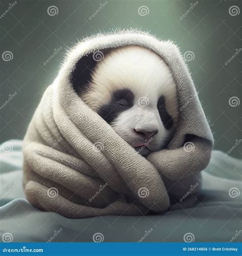 Baby Panda sleeping stock illustration. Illustration of babe - 268214856