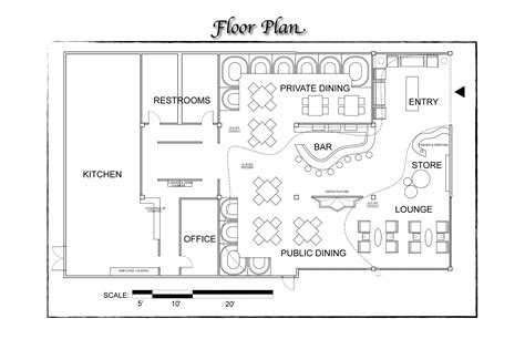 Cafe Kitchen Floor Plan - floorplans.click