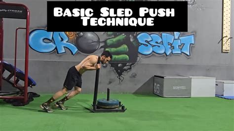 Standard Sled Push Technique - YouTube