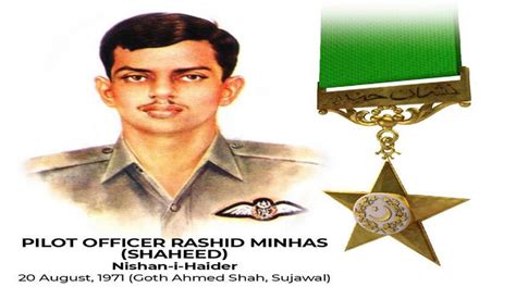 Martyrdom anniversary of Rashid Minhas, Nishan-e-Haider, being observed ...