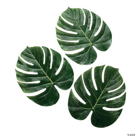 14" Artificial Tropical Palm Leaves, Safari Birthday Decorations Extra ...