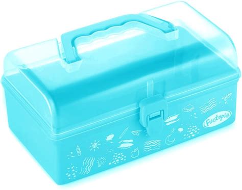 Funtopia Plastic School Supply Box, Art and Craft Storage Box, Tool Box ...