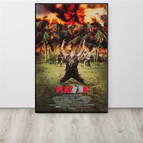 Platoon 1986 Vintage Movie Poster - Etsy