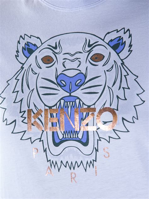 Lyst - Kenzo Tiger Print T-Shirt in Blue