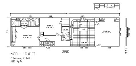 Topmost Small 1 Bedroom Single Wide Mobile Home Floor Plans Delicious ...