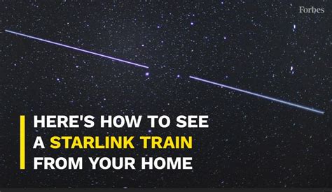 How To See A 'Starlink Train' From Your Home