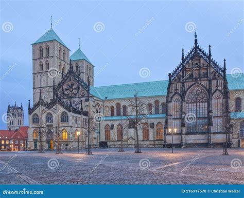 Medieval Munster Cathedral or St -Paulus-Dom in in Munster, Germany ...