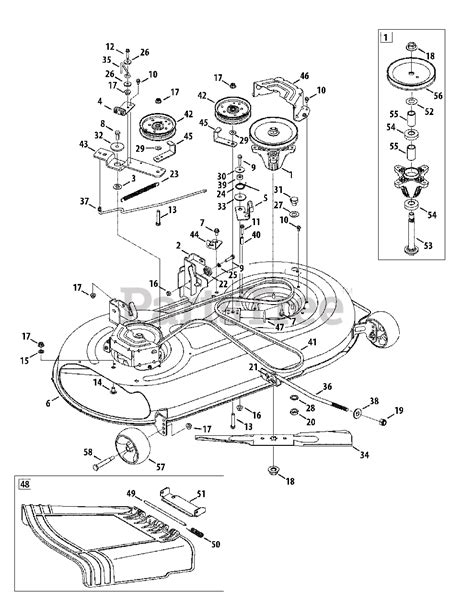 Craftsman 42 mower deck belt diagram