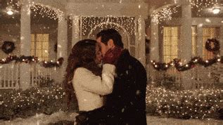 White Christmas Kiss GIF by Hallmark Channel - Find & Share on GIPHY