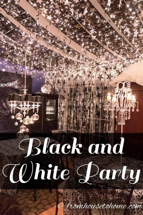 15+ Black and White Party Ideas