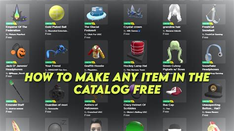 HOW TO GET ANY CATALOG ITEM FOR FREE | FREE HAIR ON ROBLOX - YouTube