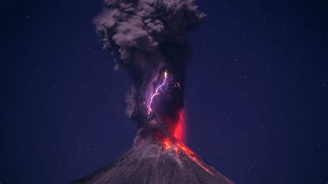 1920x1080 Resolution volcano, eruption, lightning 1080P Laptop Full HD ...