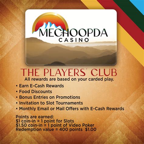 Rewards Club | Mechoopda Casino - Oroville California