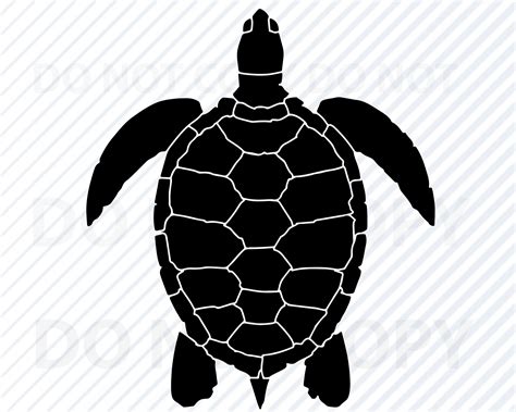 Turtle Clipart Instant Download Turtle Silhouette Svg Turtle DXF Turtle ...