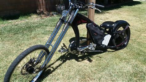 Electric Chopper bicycle. diy Ebike kit 60mph! Chopper Bike - YouTube