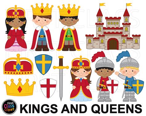 Medieval Clipart, Queens, Kings and Knights Clipart, Castle Clipart ...