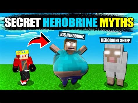 5 Herobrine Secret Myths in Minecraft - YouTube