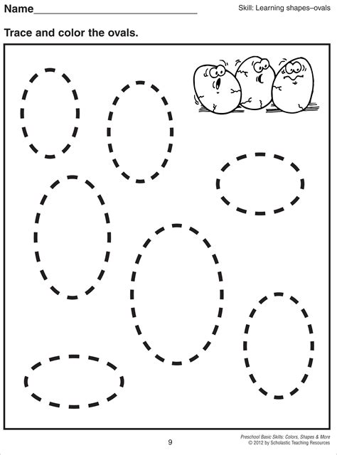 Oval Shape Objects For Kindergarten