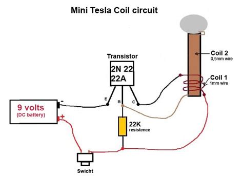 Simple Tesla Coil Circuit Diagram