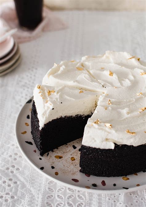 Chocolate stout cake with mascarpone frosting