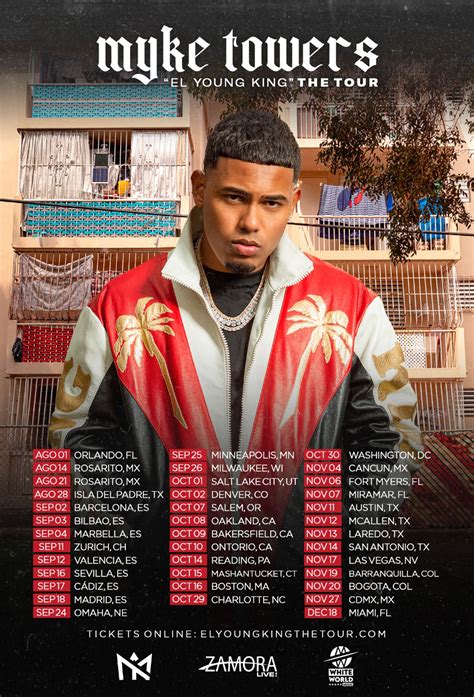 Myke Towers 'El Young King' 2021 Tour Dates