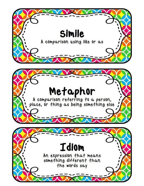 Simile And Metaphor Worksheets