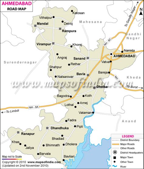 Ahmedabad Map - India