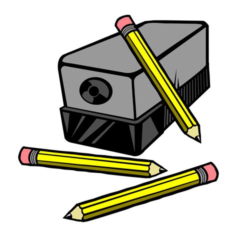 Vector illustration of an electric pencil sharpener with pencils ...