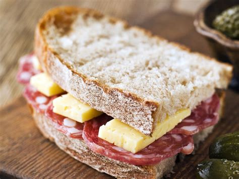 Salami and Gouda Sandwich Recipe and Nutrition - Eat This Much