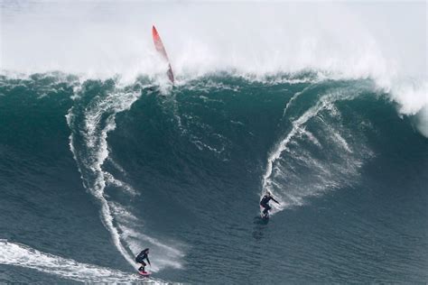 Photos: Incredible images of big wave surfing from Portugal