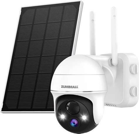 Outdoor Security Cameras, 2K ZUMIMALL 360° PTZ Security Camera Outdoor ...