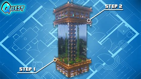 ⚒️ Minecraft Tutorial: Fish Tank Tower Base 🐠 - YouTube