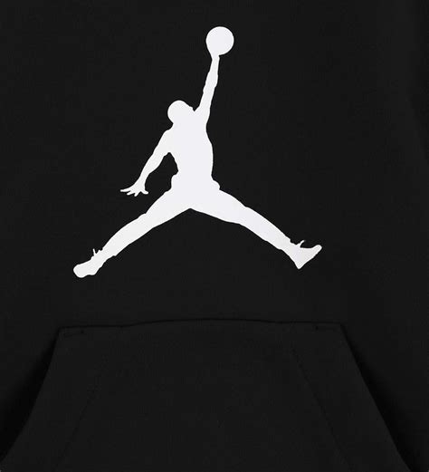 Jordan Hoodie - Jumpman Logo - Black w. White » Fast Shipping