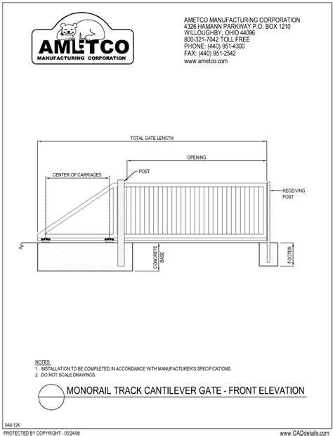 Cantilever Gates | Ametco Manufacturing