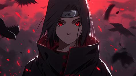 Itachi Uchiha Crows Naruto Desktop Wallpaper: Free Download