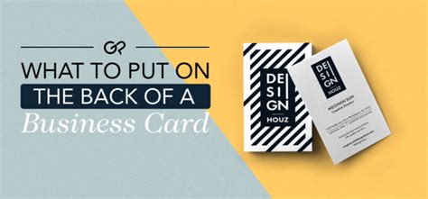 What to Put on the Back of a Business Card – GotPrint Blog