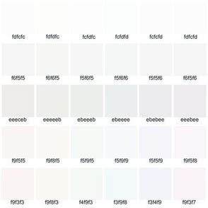 Off White Color Chart