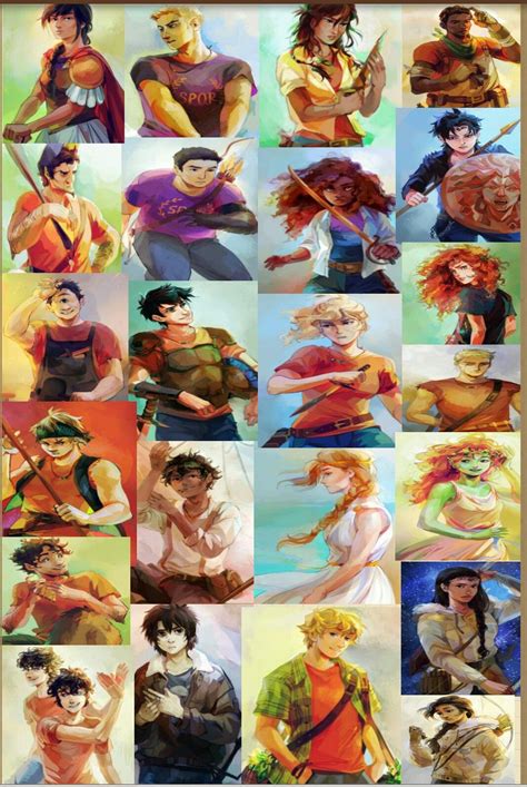 Percy Jackson And The Olympians Characters Drawings