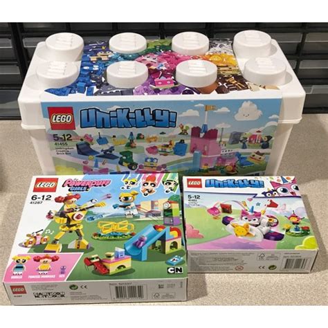 3 x Lego Unikitty/Powerpuff Girls Sets: 41455 Unikingdom Creative Brick ...