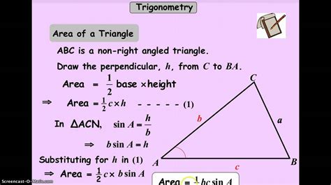 Area Of Non Right Triangle Worksheet