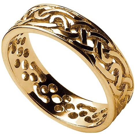 Celtic Ring - Men's Filigree Celtic Wedding Band at IrishShop.com | WED94