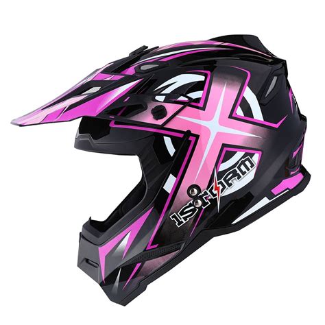 1Storm Adult Motocross Helmet BMX MX ATV Dirt Bike Helmet Racing Style ...